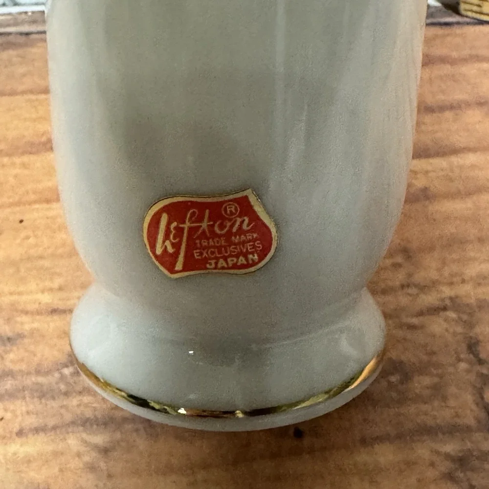 Vintage‎ LEFTON 50TH Golden Anniversary Bud Vase #1102 Japan Hand Painted